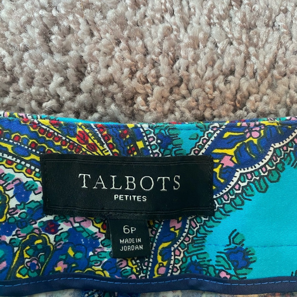 Paisley Blue Capri pants